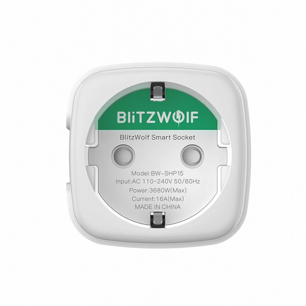 Elshop Bulgaria BlitzWolf® BW-SHP15 Zigbee 3.0 16A 3680W Интелигентен Безжичен захранващ контакт EU щепсел