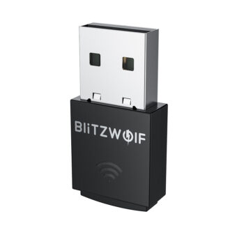 Elshop Bulgaria BlitzWolf BW-NET5 300M USB WiFi Адаптер 2.4G Поддръжка на външен WiFi Dongle Soft-AP
