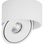 LED ЛУНА 20W 2000LM ССТ БЯЛО ТЯЛО ЗА ПОВЪРХНОСТЕН МОНТАЖ РЕГУЛИРУЕМА BRIDGELUX ЧИП
