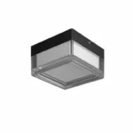 LED ОСВЕТИТЕЛ 9W 900LM КВАДРАТЕН ЧЕРЕН/БЯЛ CCT IP65