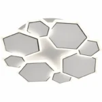 LED ОСВЕТИТЕЛНО ТЯЛО 68W 5100LM ССТ БЯЛО/СИВО С ДИСТАНЦИОННО УПРАВЛЕНИЕ
