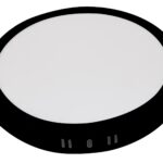 LED МИНИ ПАНЕЛ 6W 420LM CCT ЧЕРНО ТЯЛО КРЪГЪЛ ЗА ПОВЪРХНОСТЕН МОНТАЖ
