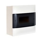 134218 Табло за открит монтаж, 8 модула, прозрачна врата, PE+N шини, Practibox S, Legrand