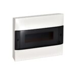 135211 Табло за открит монтаж, 12 модула, прозрачна врата, PE+N шини, Practibox S, Legrand