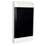 135214 Табло за открит монтаж, 48 (4x12) модула, прозрачна врата, PE+N шини, Practibox S, Legrand