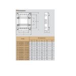 137218 Табло за открит монтаж, 54 (3x18) модула, прозрачна врата, PE+N шини, Practibox S, Legrand - Image 2