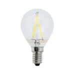 LED КРУШКА ФИЛАМЕНТ G45 2W 200LM E14 175-265V 6000К