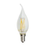 LED КРУШКА ФИЛАМЕНТ КЕНДЪЛ ТИП 4W 400LM E14 175-265V 2700К