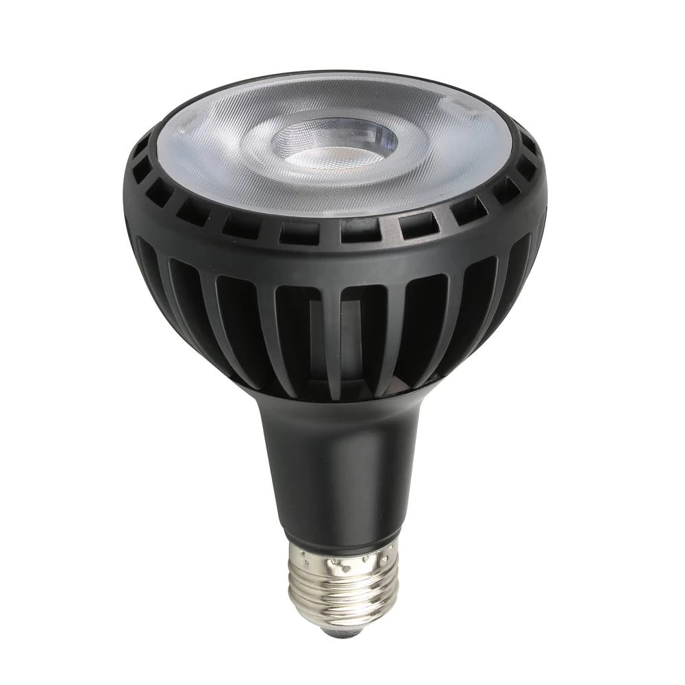 1528-kvadratna LED КРУШКА E27 PAR30 25W 220-240V 2400LM 6000K ЧЕРНА