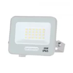 LED SMD ПРОЖЕКТОР БЯЛ 20W 90lm/W AC180-265V 120° IP65 6000K – 15cm КАБЕЛ