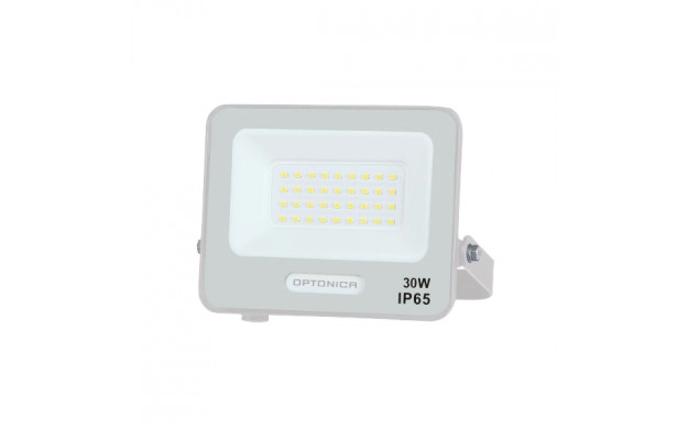 15807 LED SMD ПРОЖЕКТОР БЯЛ 30W 90lm/W AC180-265V 120° IP65 6000K – 15cm КАБЕЛ - Image 1