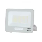 LED SMD ПРОЖЕКТОР БЯЛ 50W 90lm/W AC180-265V 120° IP65 6000K – 15cm КАБЕЛ