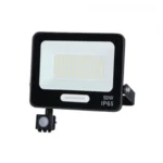 LED SMD ПРОЖЕКТОР ЧЕРЕН 50W 90lm/W AC180-265V 120° IP65 4000K + СЕНЗОР – 15cm КАБЕЛ