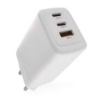 GaN USB зарядно за стена, PD 65W, тип A + два порта C