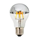 LED КРУШКА ФИЛАМЕНТ E27 A60 7W 175-265V 800LM 2700К СРЕБРИСТ ЕФЕКТ