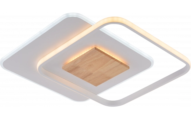 19013 LED ОСВЕТИТЕЛНО ТЯЛО CCT 60W БЯЛО /ДЪРВО ДИМИРУЕМО + ДИСТАНЦИОННО УПРАВЛЕНИЕ - Image 1