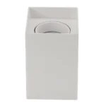 КВАДРАТНО ТЯЛО БЯЛО GU10 ЦОКЪЛ ПЛАСТМАСА IP20 MAX-10W