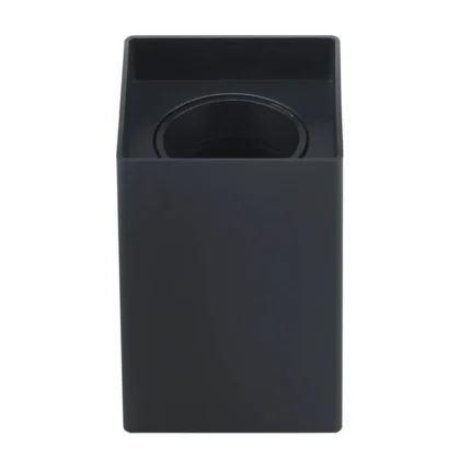КВАДРАТНО ТЯЛО ЧЕРНО GU10 ЦОКЪЛ ПЛАСТМАСА IP20 MAX-10W