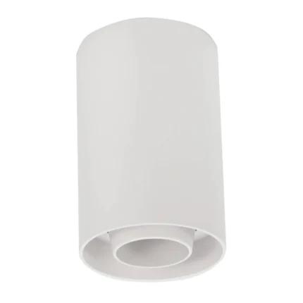 КРЪГЛО ТЯЛО БЯЛО GU10 ЦОКЪЛ ПЛАСТМАСА IP20 MAX-10W