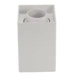 КВАДРАТНО ТЯЛО БЯЛО GU10 ЦОКЪЛ ПЛАСТМАСА IP20 MAX-10W