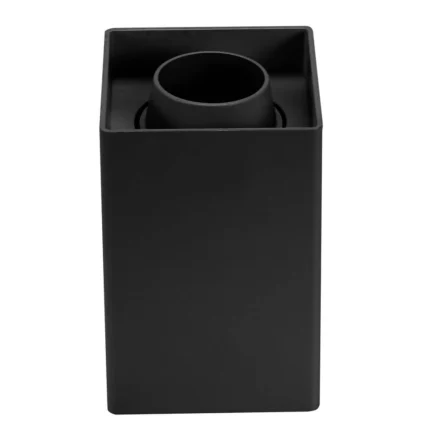 КВАДРАТНО ТЯЛО ЧЕРНО GU10 ЦОКЪЛ ПЛАСТМАСА IP20 MAX-10W