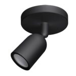 ТЯЛО ЗА GU10 ЧЕРНО ПЛАСТМАСА IP20 MAX-10W