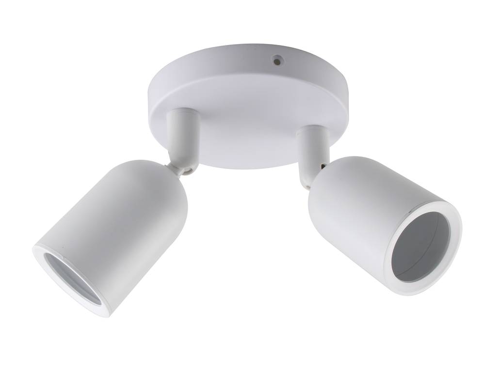 2023 ТЯЛО ЗА 2*GU10 БЯЛО ПЛАСТМАСА IP20 MAX-10W - Image 1