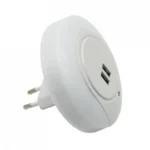 НОЩНА ЛАМПА 0.5W 15LM 6000K СЪС СЕНЗОР ЗА СВЕТЛИНА AUTO ON/OFF 2хUSB