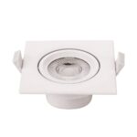 7W LED ЛУНА КВАДРАТНА НАСОЧВАЩА СЕ, AC100-240V 525LM – Студено Бяла