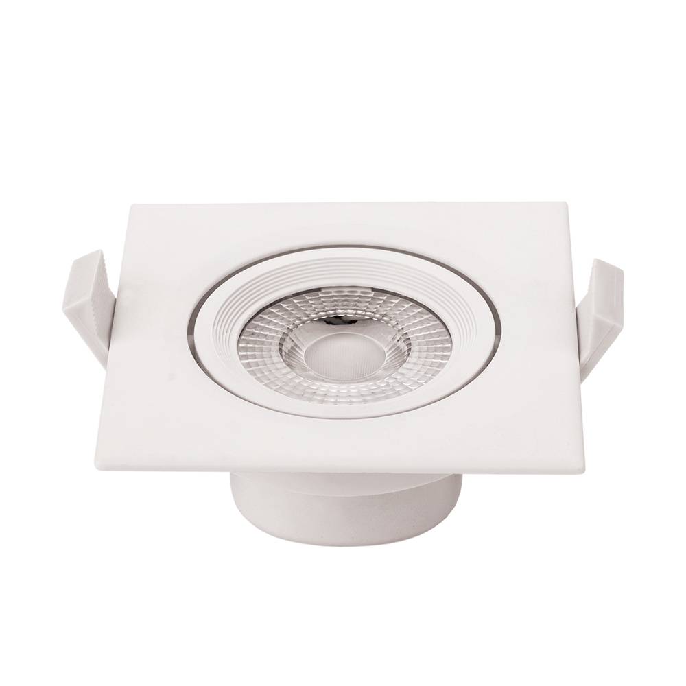 3287 7W LED ЛУНА КВАДРАТНА НАСОЧВАЩА СЕ, AC100-240V 525LM – Студено Бяла - Image 1