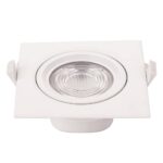 10W LED ЛУНА КВАДРАТНА НАСОЧВАЩА СЕ, AC100-240V 750LM – Топло Бяла