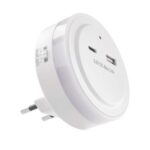 EMOS НОЩНА ЛАМПА WW 230V / 0,3W; USB C+A