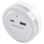 EMOS НОЩНА ЛАМПА WW 230V / 0,3W; USB C+A - Image 2