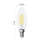EMOS КРУШКА LED FLM CANDLE 3,8W(60W) 806lm E14 NW A CLASS - Image 3