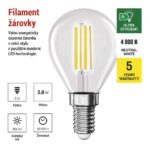 EMOS КРУШКА LED FLM MINI GL 3,8W(60W) 806lm E14 NW A CLASS - Image 4