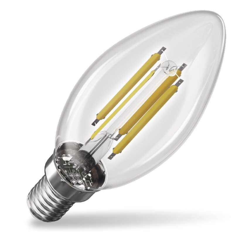 3717556 EMOS КРУШКА LED FLM CANDLE 3,8W(60W) 806lm E14 WW A CLASS - Image 1