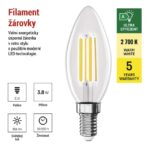 EMOS КРУШКА LED FLM CANDLE 3,8W(60W) 806lm E14 WW A CLASS - Image 4