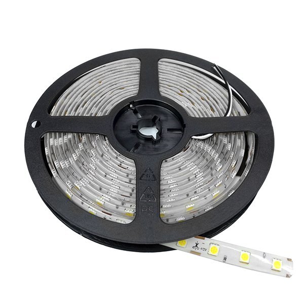 4843 LED ЛЕНТА 1ролка-5м 5050 60 SMD/m ЧЕРВЕНА ВЛАГОЗАЩИТЕНА - Image 1