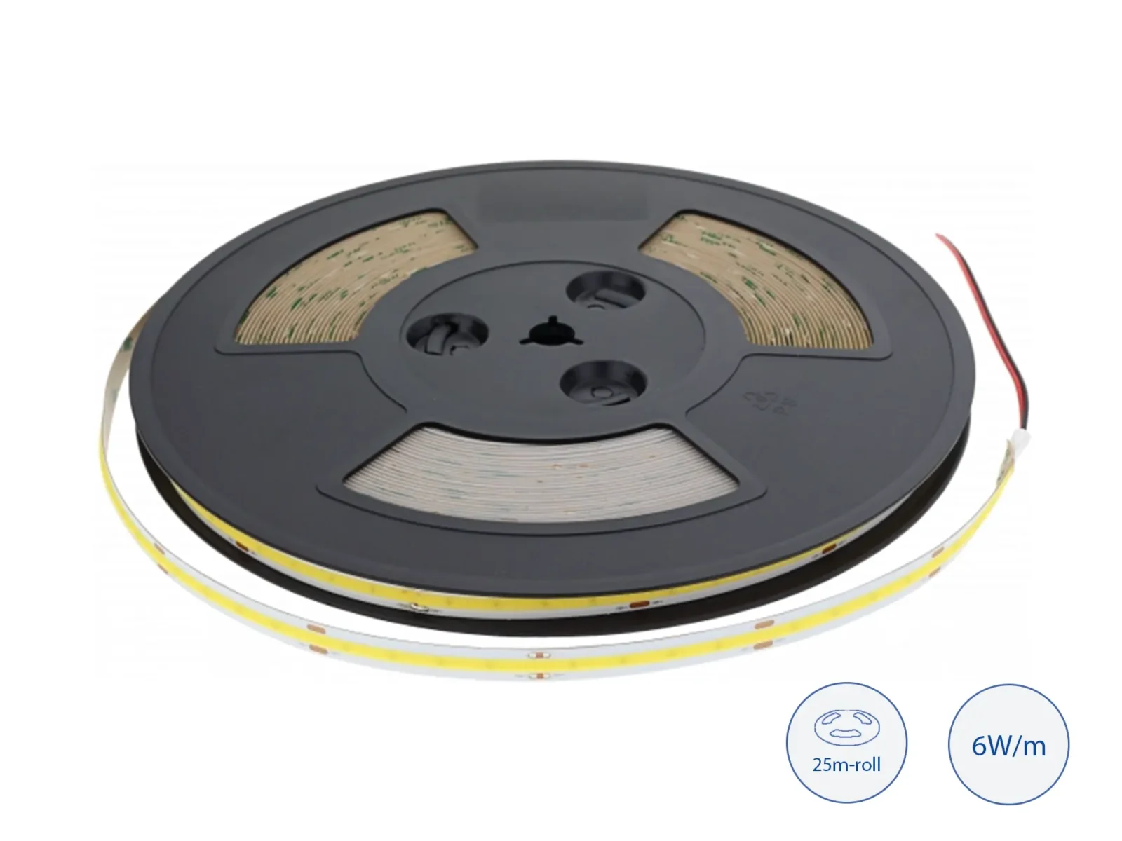 4934-2 LED COB ЛЕНТА 48V/DC, 1 ролка 25м, 10MM 6W/M, RA>80 4500K IP20 - Image 1