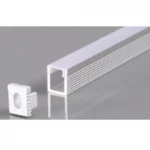АЛУМИНИЕВ ПРОФИЛ ЗА LED ЛЕНТА СИВО ТЯЛО/БЯЛ РАЗСЕЙВАТЕЛ 2m 7.8x9mm