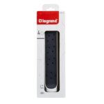 694544 Legrand Разклонител PRE, шуко, 4X2P+E, въртящ се,  без кабел бяло/сиво - Image 2