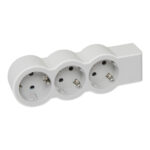 694573 Legrand Разклонител STD, шуко, 3X2P+E, без кабел бяло/сиво