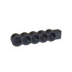 694578 Legrand Разклонител STD, шуко, 5X2P+E, без кабел черно/сиво