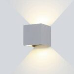 LED СТЕНЕН ОСВЕТИТЕЛ EPISTAR 12W 1320LM СИВО ТЯЛО 3000K IP54