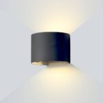 LED СТЕНЕН ОСВЕТИТЕЛ EPISTAR 6W 660LM ЧЕРНО ТЯЛО 3000K IP54