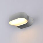 LED СТЕНЕН ОСВЕТИТЕЛ EPISTAR 6W 660LM СИВО ТЯЛО 3000K IP54