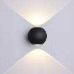 LED СТЕНЕН ОСВЕТИТЕЛ 6W 660LM ЧЕРНО ТЯЛО 4000K IP54