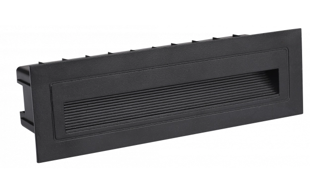 7501 LED ОСВЕТЛЕНИЕ ЗА СТЪЛБИ 6W 480LM ЧЕРЕН ПРАВОЪГЪЛЕН 3000K IP65 - Image 1