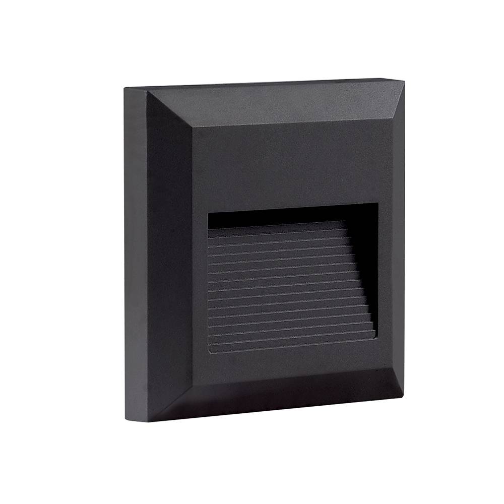 7509 LED ОСВЕТЛЕНИЕ ЗА СТЪЛБИ 2W 80LM ЧЕРЕН КВАДРАТЕН 3000K IP65 - Image 1
