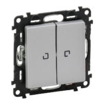 752328 Legrand Ключ сх.5 с подсветка без рамка Valena life алуминий